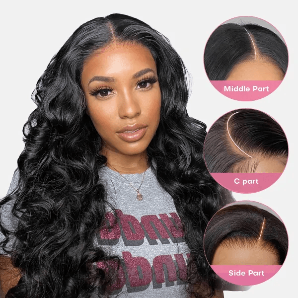 Ocean Wave 6x4 Wear Go Glueless Transparent/HD Lace Wig With Pre Bleached Tiny Knots TianaHair