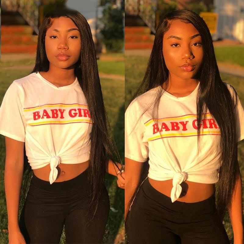 Silky Straight 6x4 Wear Go Glueless Transparent/HD Lace Wig With Pre Bleached Tiny Knots TianaHair