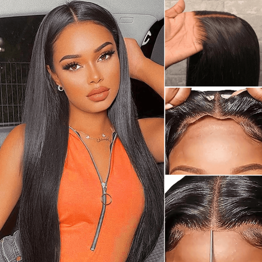 Silky Straight 6x4 Wear Go Glueless Transparent/HD Lace Wig With Pre Bleached Tiny Knots TianaHair