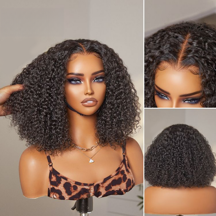 Soft Kinky Curly Glueless 6x4 Lace Glueless Wig Ready to Go TianaHair