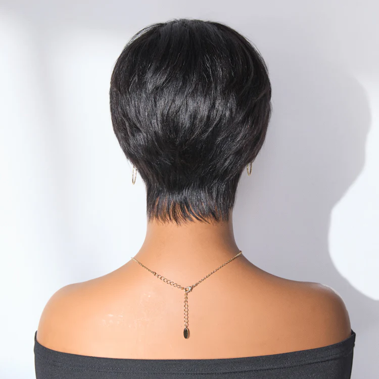 Throw On & Go Short Cut with Bangs Wig Glueless Wig TianaHair