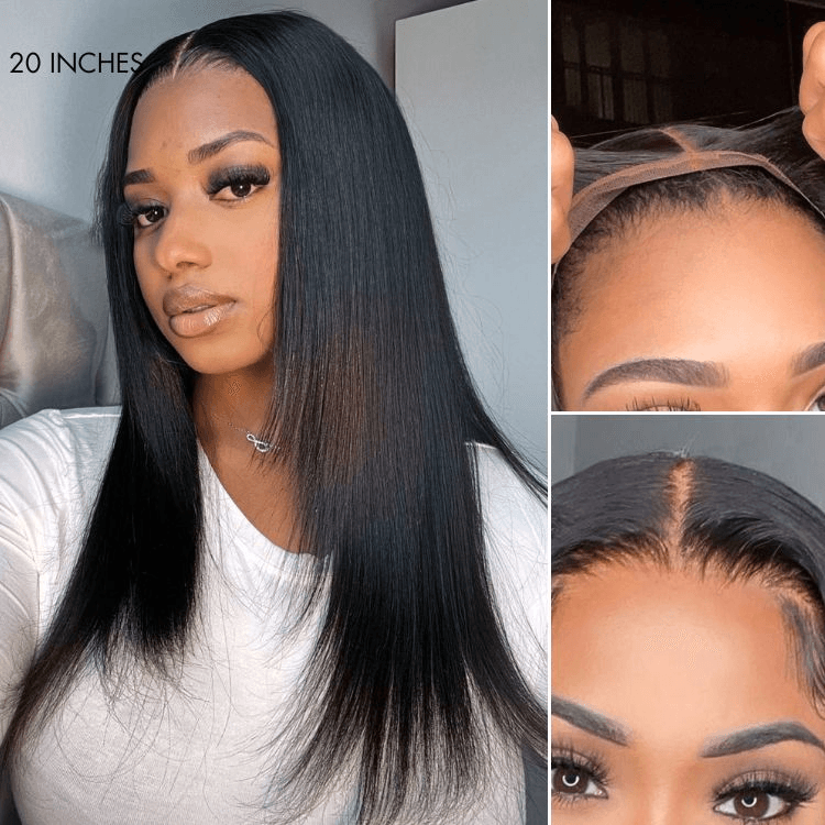 Trendy Layered Cut Pre-plucked Glueless 6x4 Lace Wig 100% Human Hair TianaHair