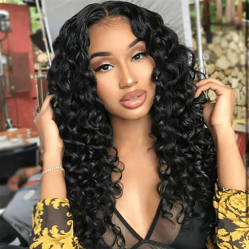 Wand Curl 6x4 Wear Go Glueless Transparent/HD Lace Wig With Pre Bleached Tiny Knots TianaHair