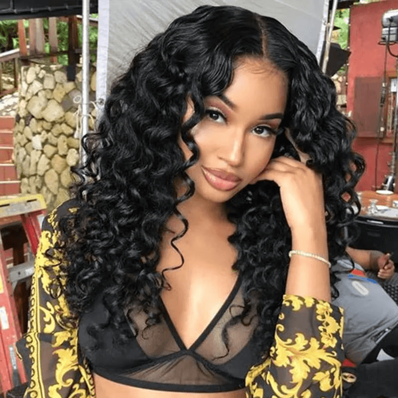Wand Curl 6x4 Wear Go Glueless Transparent/HD Lace Wig With Pre Bleached Tiny Knots TianaHair