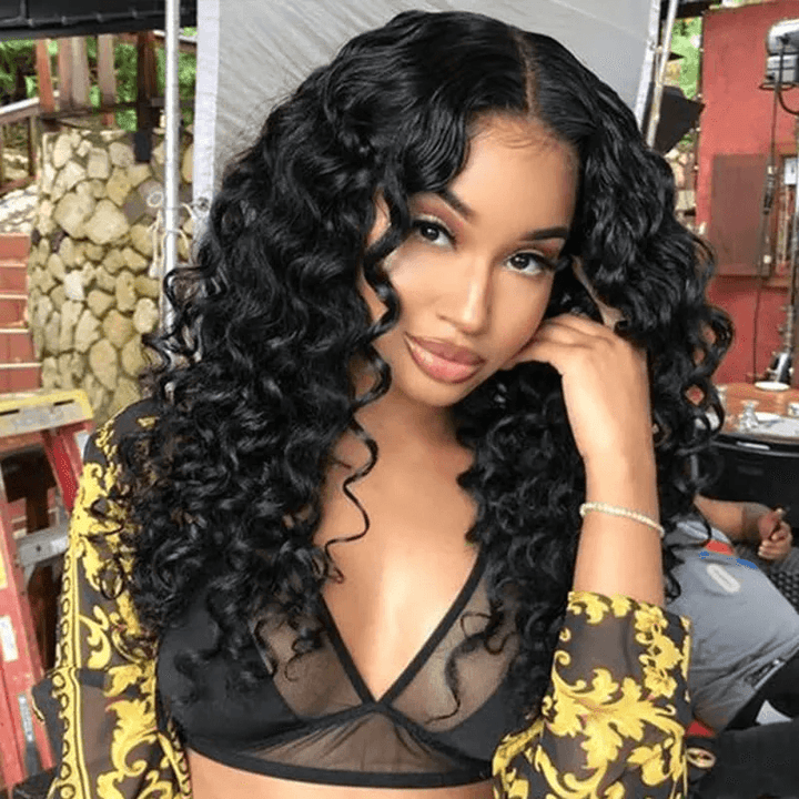 Wand Curl 6x4 Wear Go Glueless Transparent/HD Lace Wig With Pre Bleached Tiny Knots TianaHair