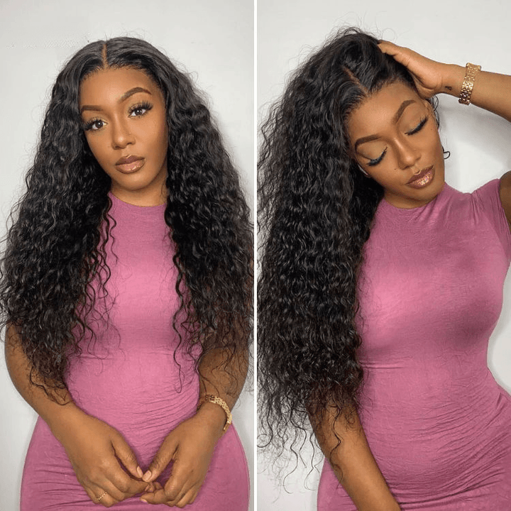 Water Wave 6x4 Wear Go Glueless Transparent/HD Lace Wig With Pre Bleached Tiny Knots TianaHair