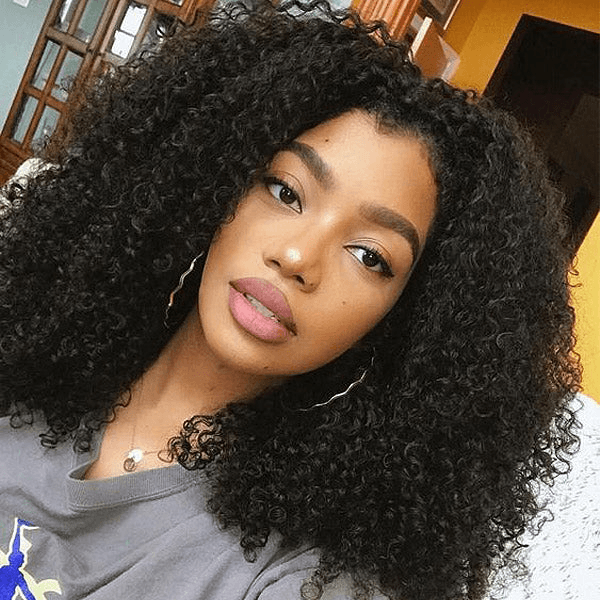 Wear Go Afro Curly 9x6 Transparent/HD Lace Pre-Bleached Tiny Knots Pre-Cut Glueless Wig TianaHair