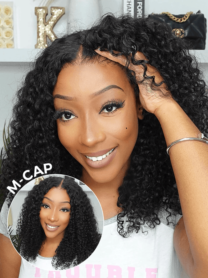 Wear Go Afro Curly 9x6 Transparent/HD Lace Pre-Bleached Tiny Knots Pre-Cut Glueless Wig TianaHair