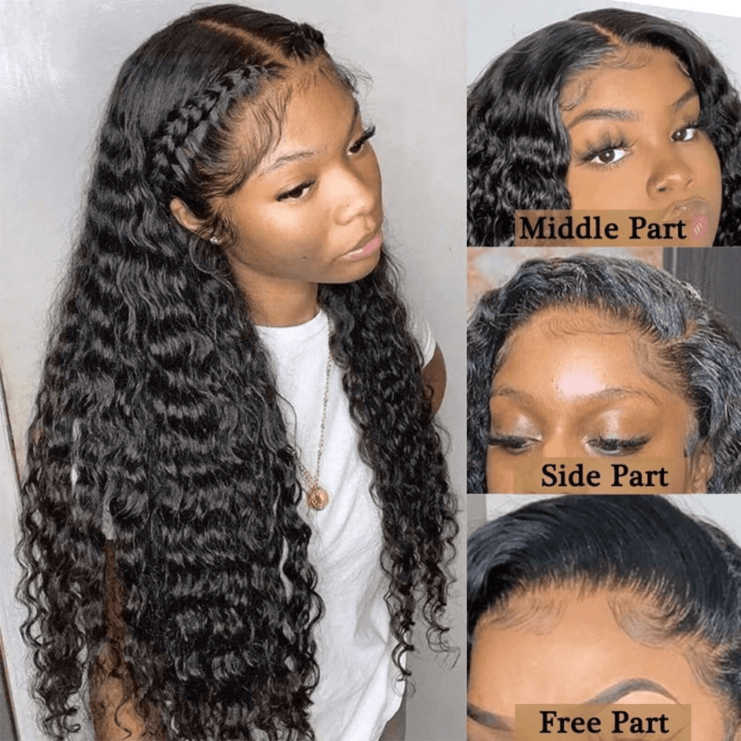 Wear Go Deep Wave 9x6 Transparent/HD Lace Pre-Bleached Tiny Knots Pre-Cut Glueless Wig TianaHair