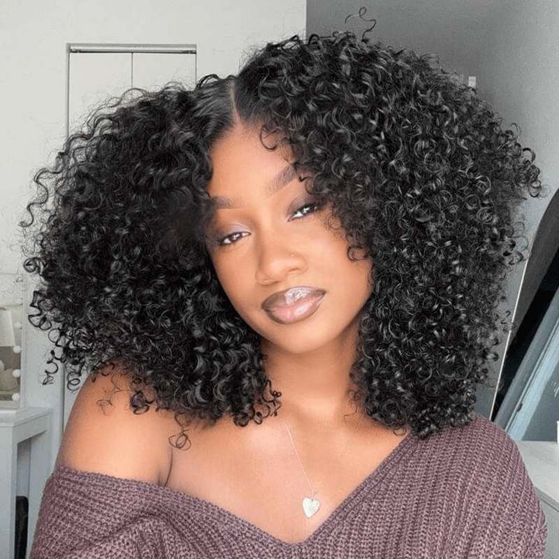 Wear Go Kinky Curly 9x6 Transparent/HD Lace Pre-Bleached Tiny Knots Pre-Cut Glueless Wig TianaHair