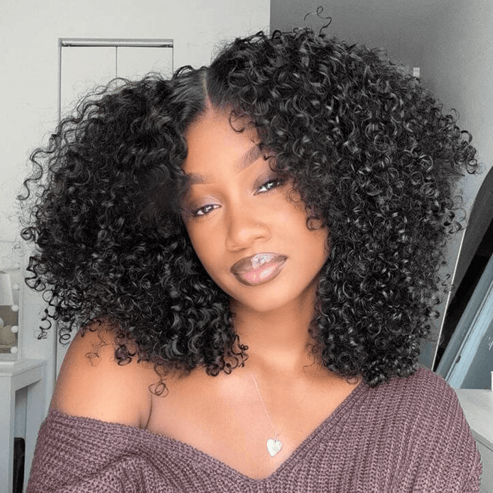 Wear Go Kinky Curly 9x6 Transparent/HD Lace Pre-Bleached Tiny Knots Pre-Cut Glueless Wig TianaHair