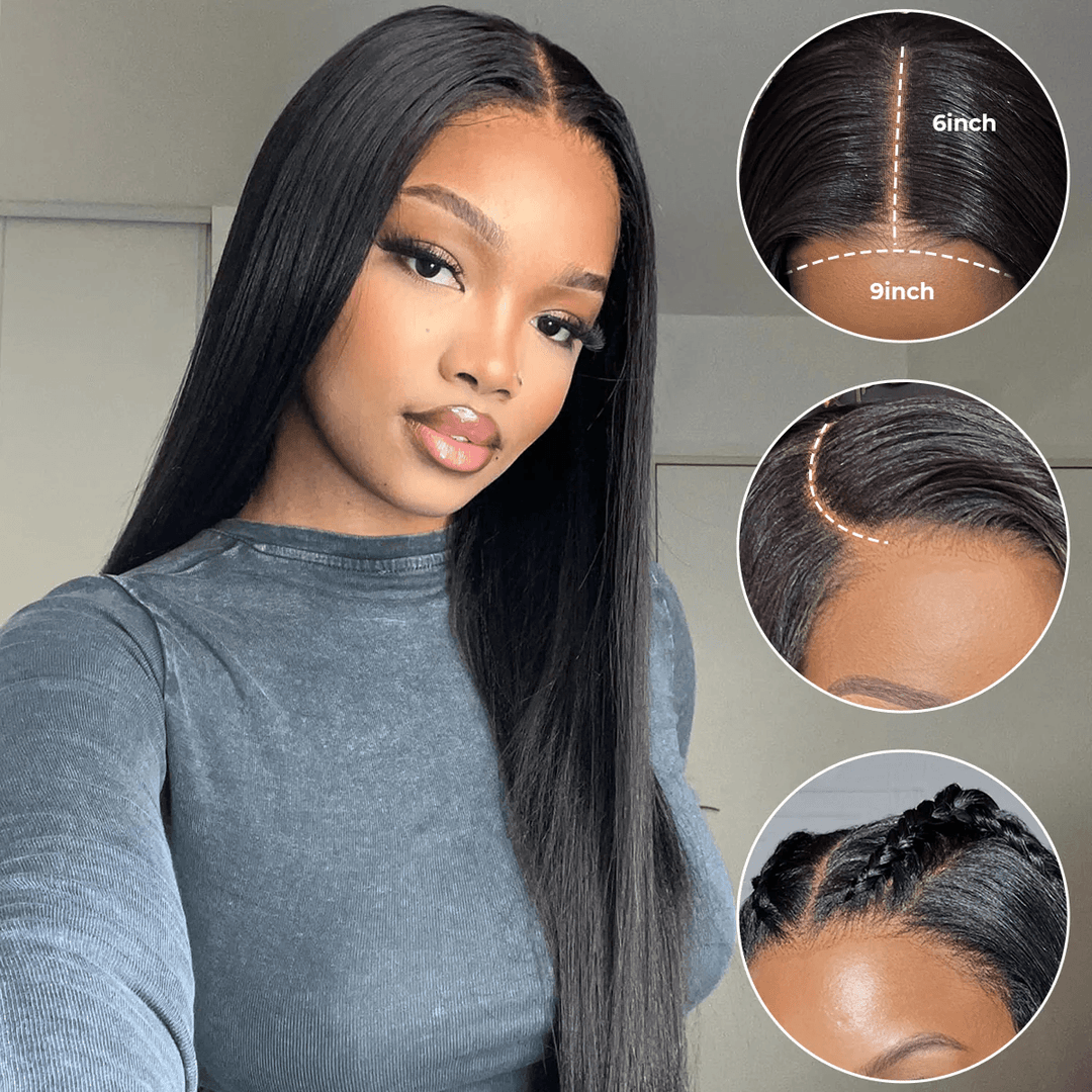 Wear Go Kinky Straight 9x6 Transparent/HD Lace Pre-everything Glueless Wig TianaHair