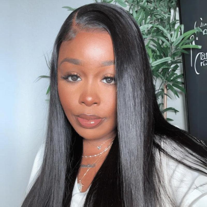 Wear Go Silky Straight 9x6 Transparent/HD LacePre-Bleached Tiny Knots Pre-Cut Glueless Wig TianaHair