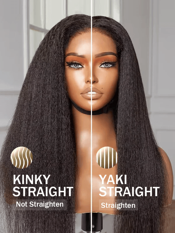 Yaki Straight 6x4 Wear Go Glueless Transparent/HD Lace Wig With Pre Bleached Tiny Knots TianaHair