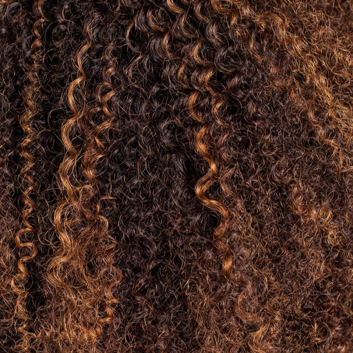 4x4/7x5 Lace Cocoa Breeze C Part Afro Curly Pre-Everything Glueless Wig