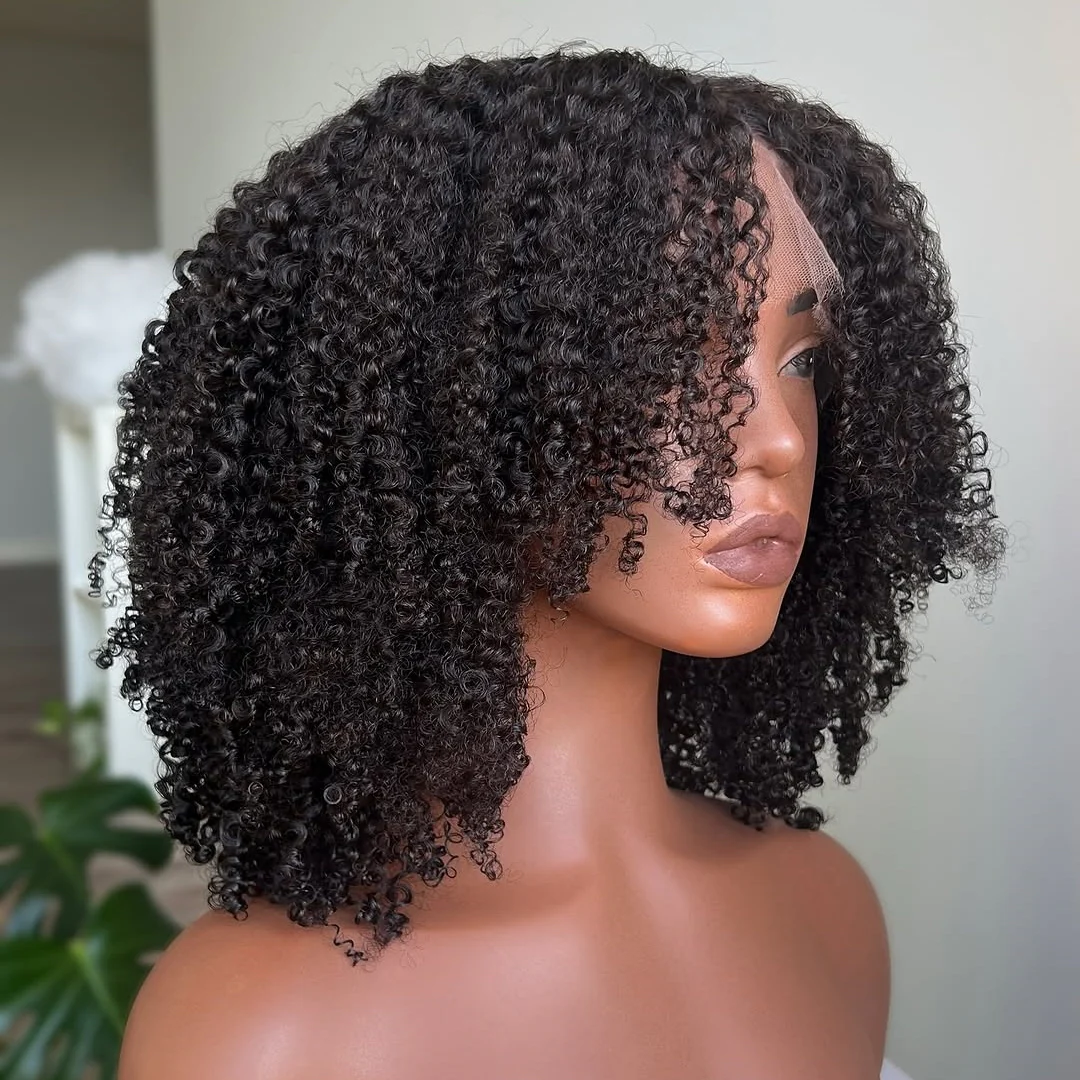 Afro Kinky Coily Layered Cut 7x5 Lace Pre-Everything Wear Go Glueless Wig