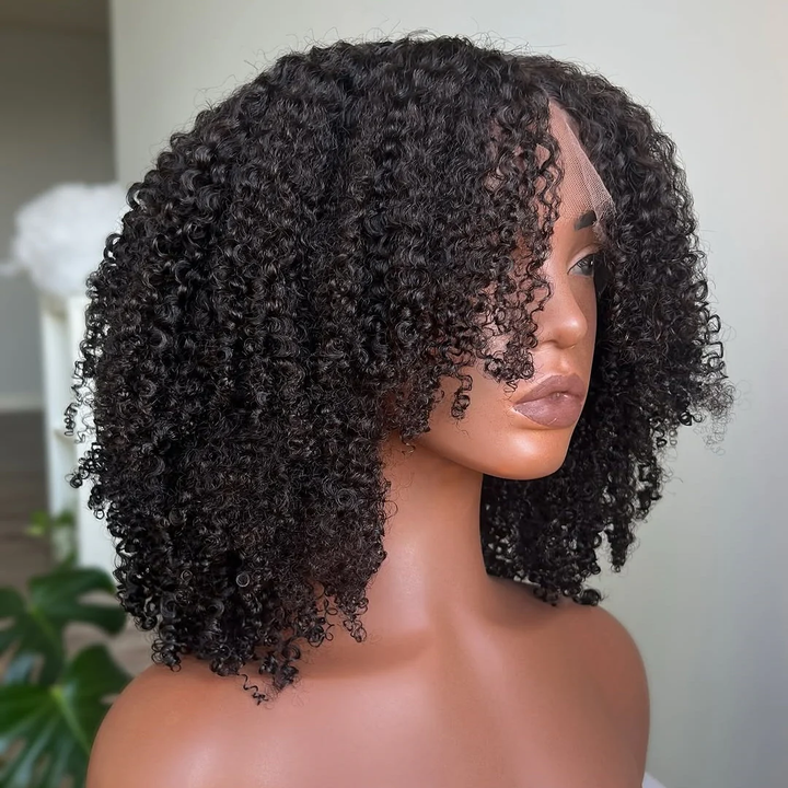 Afro Kinky Coily Layered Cut 7x5 Lace Pre-Everything Wear Go Glueless Wig