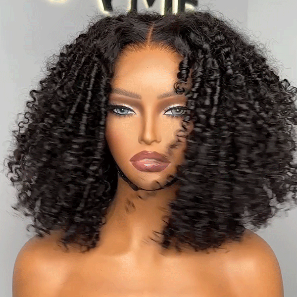Finger Coily Curly 6x4 Transparent Lace Pre-everything Wear Go Glueless Wig
