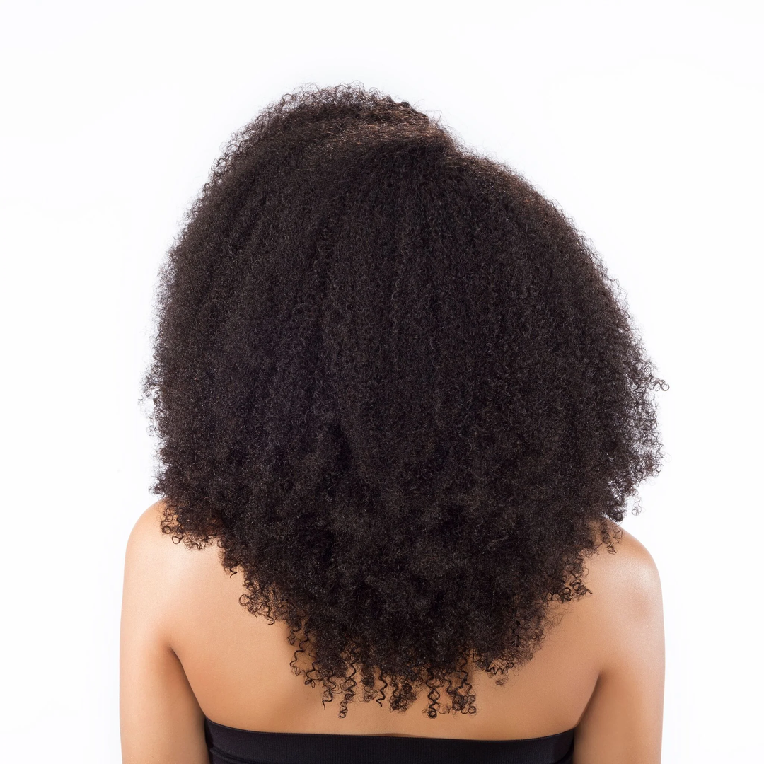 4x4/7x5 Lace Afro Curly Side Part Glueless Fluffy Wig 100% Human Hair