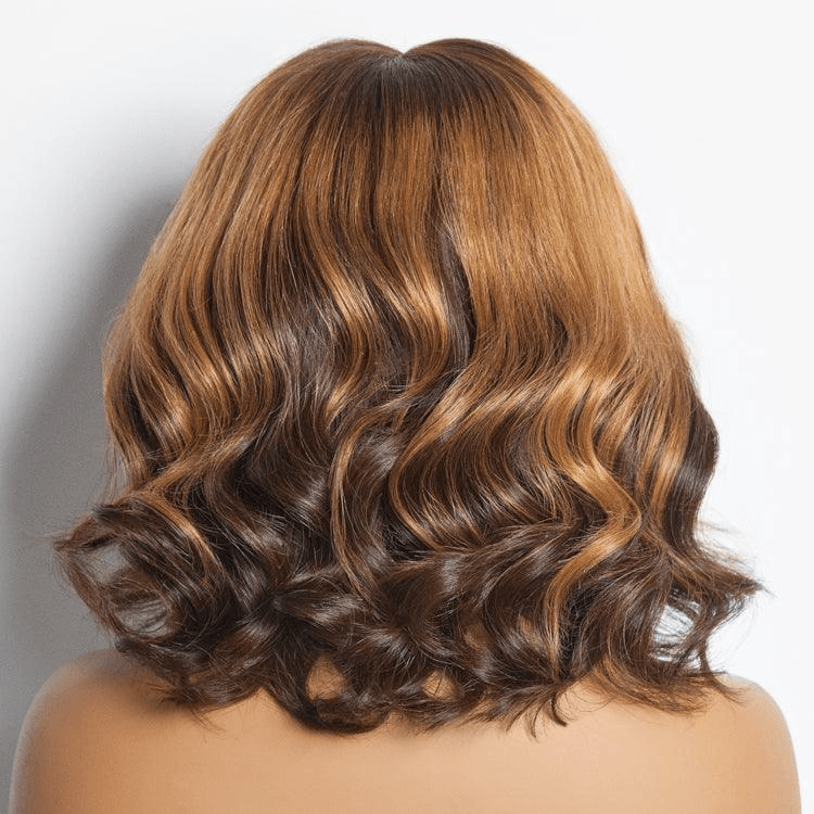 Elegant Peekaboo Ombre Blonde Loose Wave Glueless 6x4 Closure Lace Wig