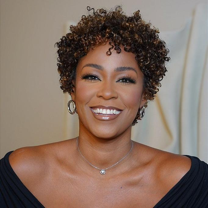 P2/27 Light Blonde Highlights Afro Curls Short Curly Glueless Wig