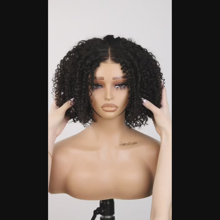 Finger Coily Curly 6x4 Transparent Lace Pre-everything Wear Go Glueless Wig