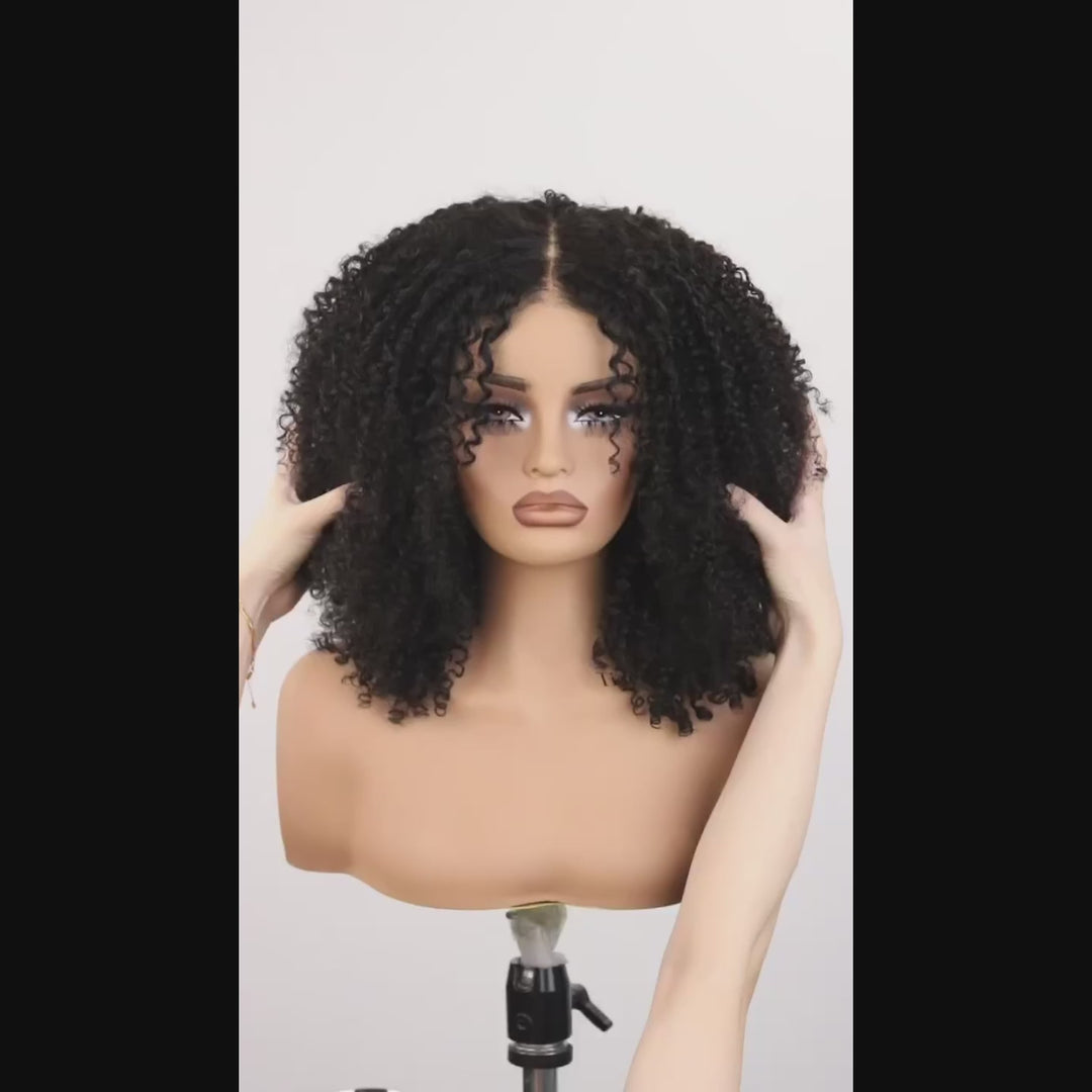 Afro Kinky Coily Layered Cut 7x5 Lace Pre-Everything Wear Go Glueless Wig