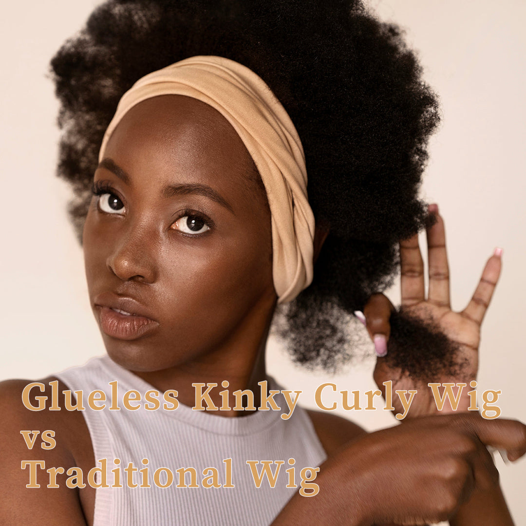 Glueless Kinky Curly Wig vs Traditional Wig: What’s the Real Difference?