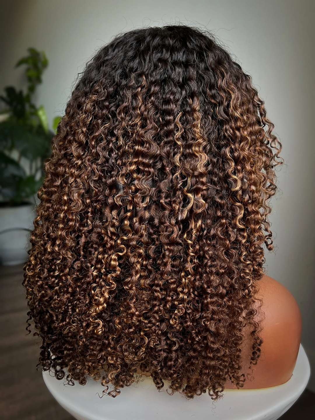 4x4/7x5 Lace Golden Chestnut Kinky Curly with Bangs Pre-Everything Wear Go Glueless Wig