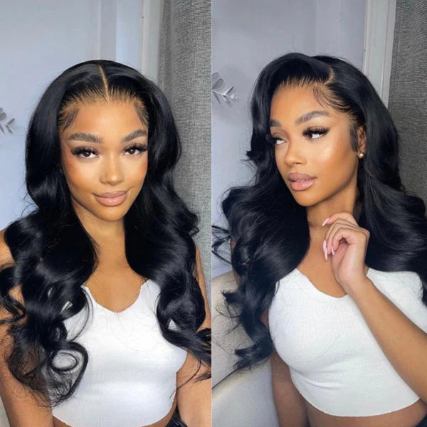 TianaHair Body Wave 6x4 Wear Go Glueless Transparent/HD Lace Wig With Pre Bleached Tiny Knots.