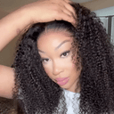 13x4 Pre-Max Vorgeschnittene HD Lace Front Kinky Curly Pre-Everything Perücke