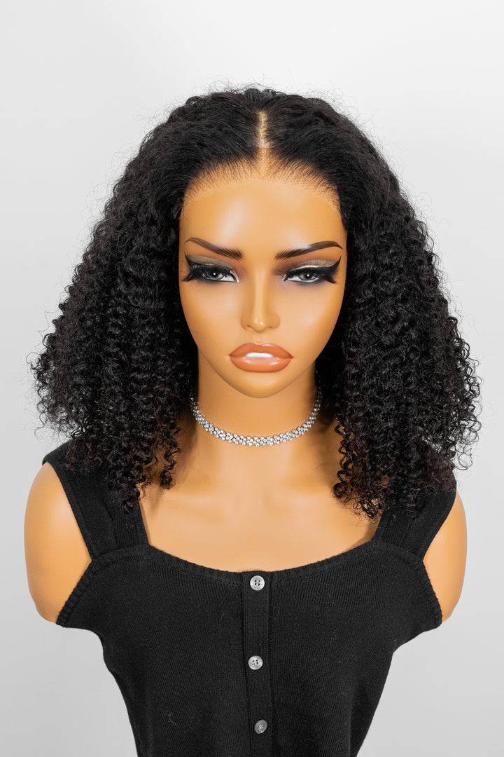 TianaHair Kinky Curly 6x4 Transparent/HD Lace Wear Go Pre-everything Glueless Wig.