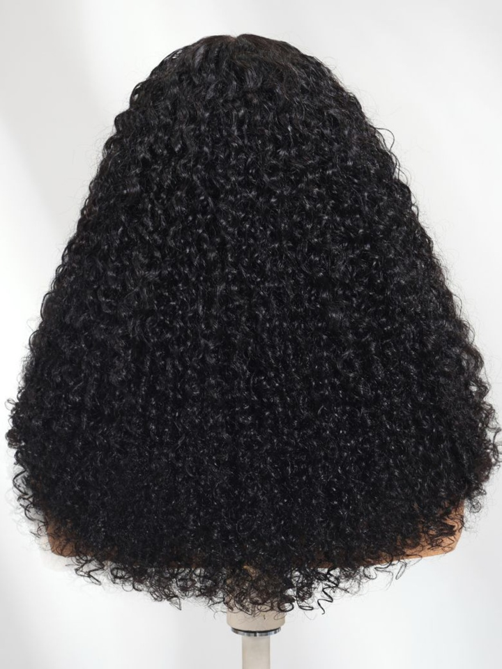 4x4/7x5 Lace Kinky Curly Texture Premium Hair Wig With Finger Coil Ends