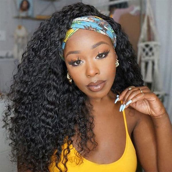 TianaHair Beginner Friendly Water Wave Glueless Long Headband Wig 100% Human Hair.