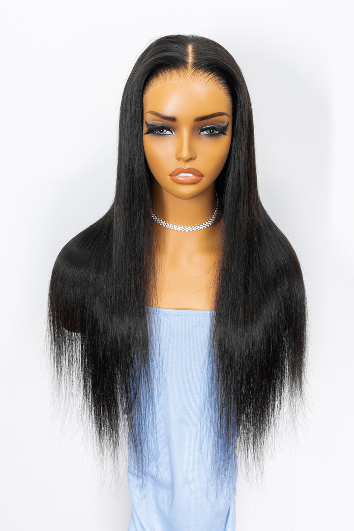 TianaHair Wear Go Silky Straight 9x6 Transparent/HD LacePre-Bleached Tiny Knots Pre-Cut Glueless Wig.