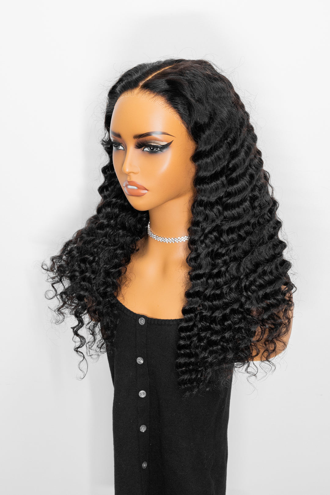 TianaHair Wear Go Deep Wave 9x6 Transparent/HD Lace Pre-Bleached Tiny Knots Pre-Cut Glueless Wig.