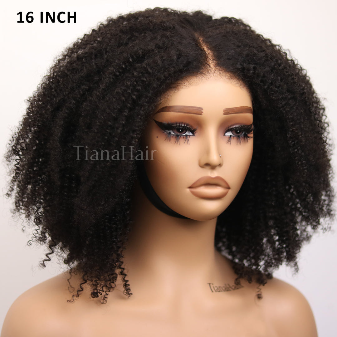 Afro Kinky Curly 6x4 Pre-Everything & Transparent/HD Lace Wear Go Glueless Wig