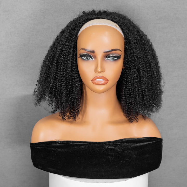 3 IN 1 HALF WIG Kinky Curly Half Wig Seamless Flip Over Wig