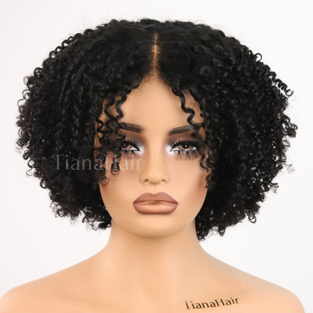 Afro Kinky Coily Layered Cut 7x5 Lace Pre-Everything Wear Go Glueless Wig