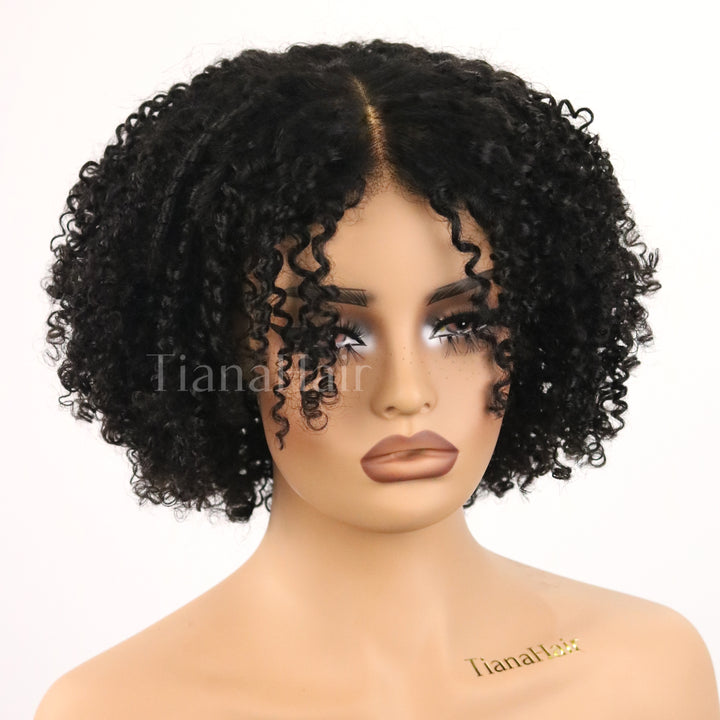 Afro Kinky Coily Layered Cut 7x5 Lace Pre-Everything Wear Go Glueless Wig