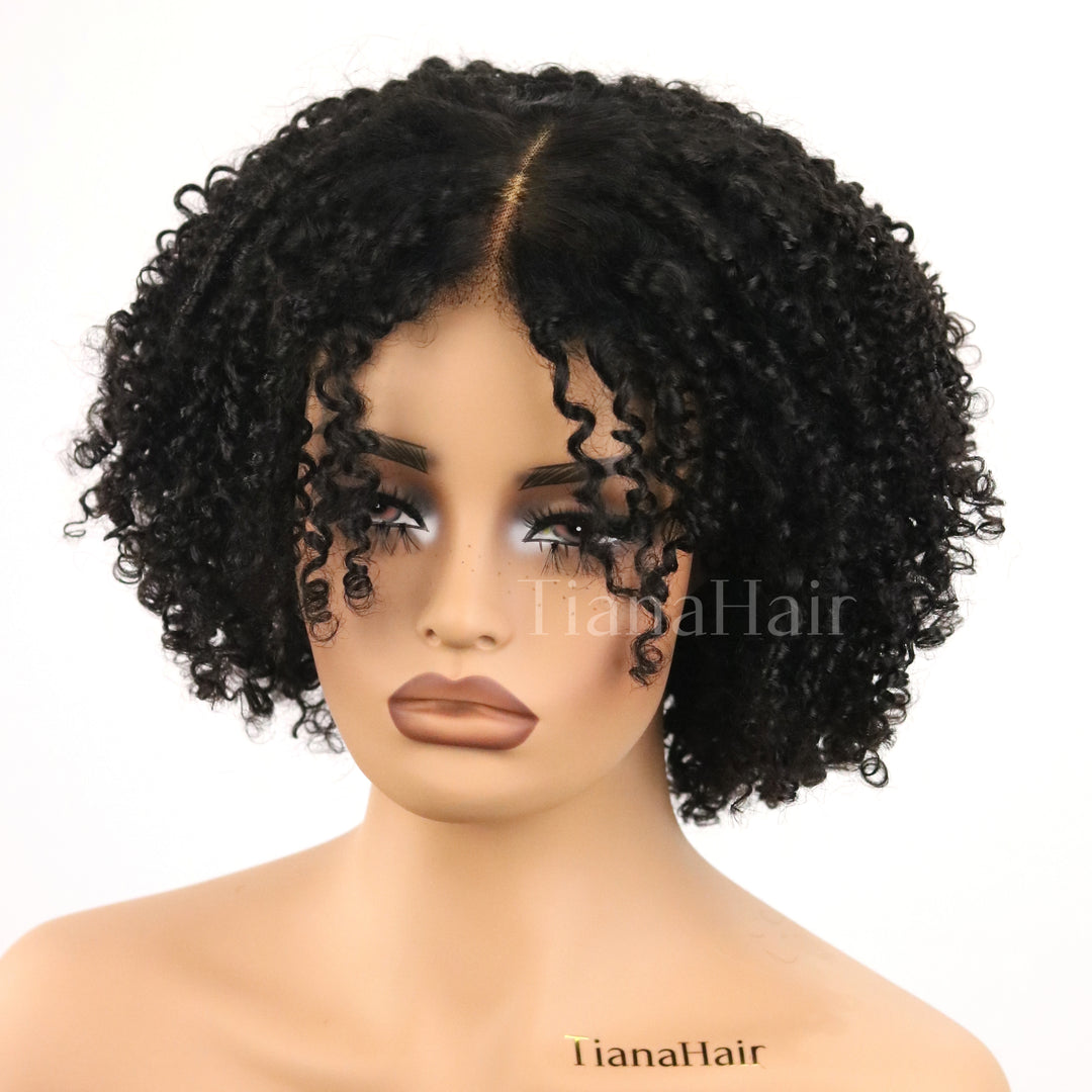 Afro Kinky Coily Layered Cut 7x5 Lace Pre-Everything Wear Go Glueless Wig