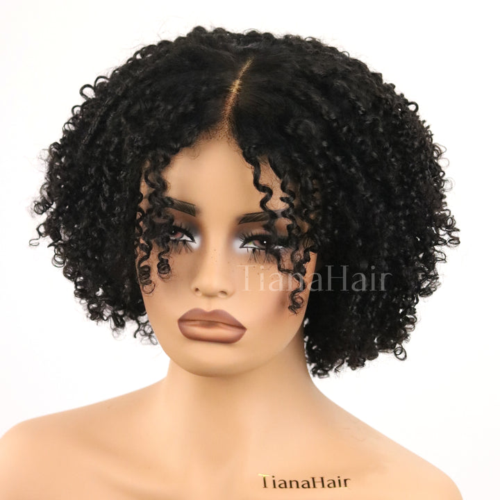 Afro Kinky Coily Layered Cut 7x5 Lace Pre-Everything Wear Go Glueless Wig