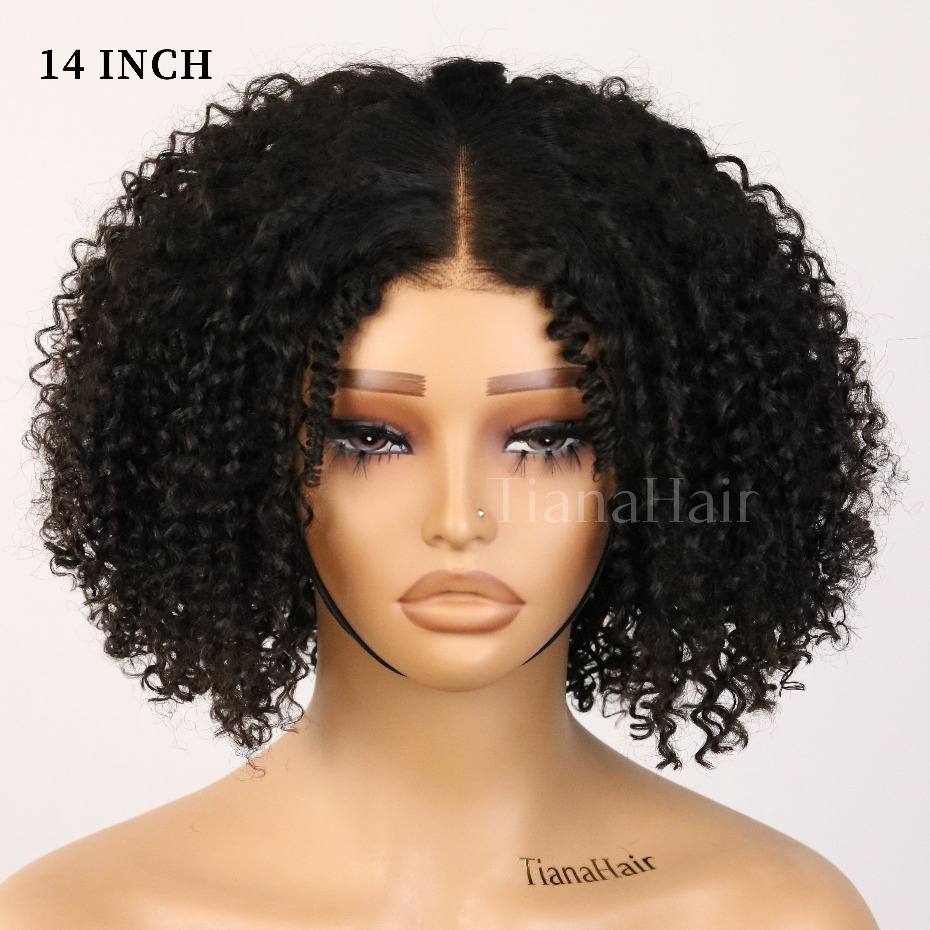 [Black Friday Flash Sale] Finger Coily Curly 6x4 Transparent Lace Pre-everything Wear Go Glueless Wig