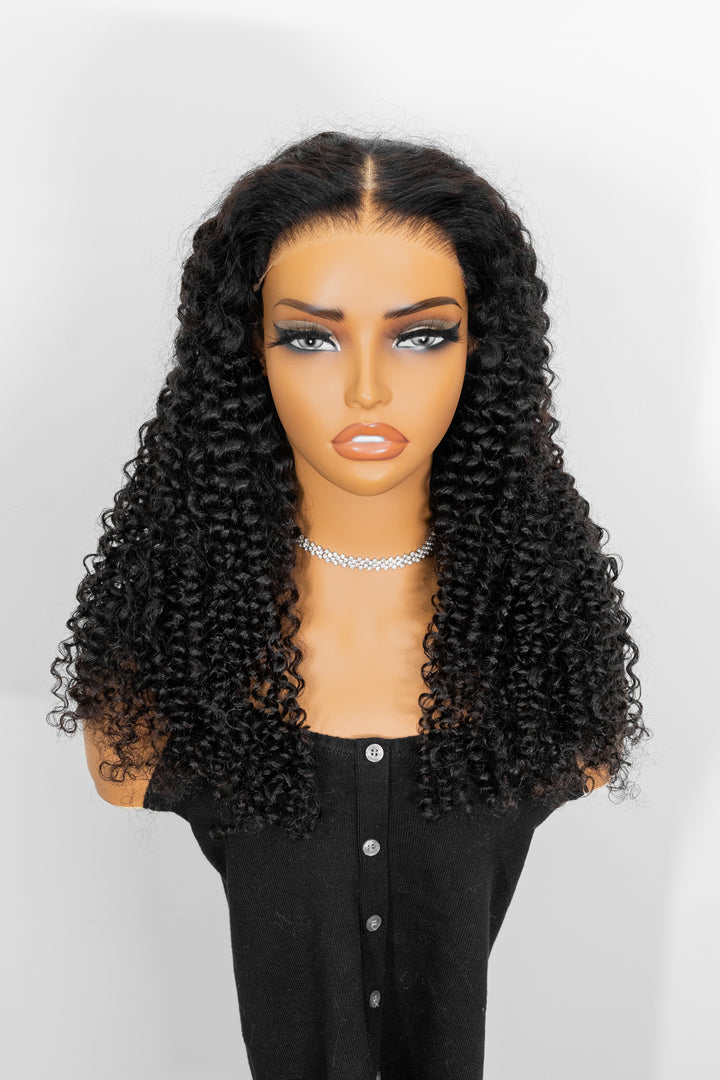 TianaHair Wear Go Kinky Curly 9x6 Transparent/HD Lace Pre-Bleached Tiny Knots Pre-Cut Glueless Wig.