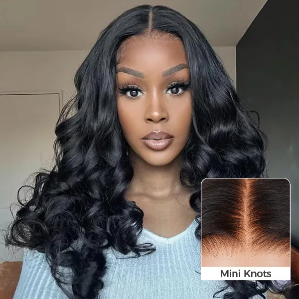 TianaHair Ocean Wave 6x4 Wear Go Glueless Transparent/HD Lace Wig With Pre Bleached Tiny Knots.