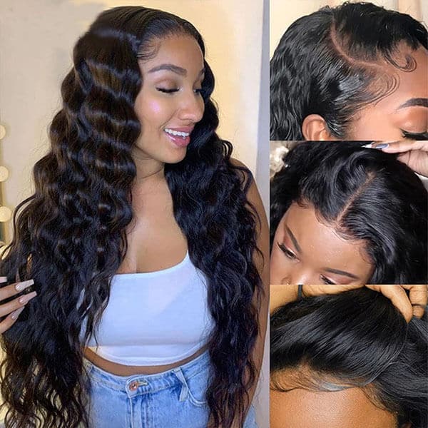 TianaHair Loose Deep 6x4 Wear Go Glueless Transparent/HD Lace Wig With Pre Bleached Tiny Knots.