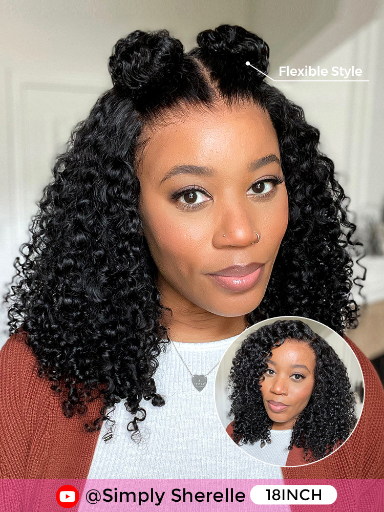 TianaHair Wear Go Afro Curly 9x6 Transparent/HD Lace Pre-Bleached Tiny Knots Pre-Cut Glueless Wig.