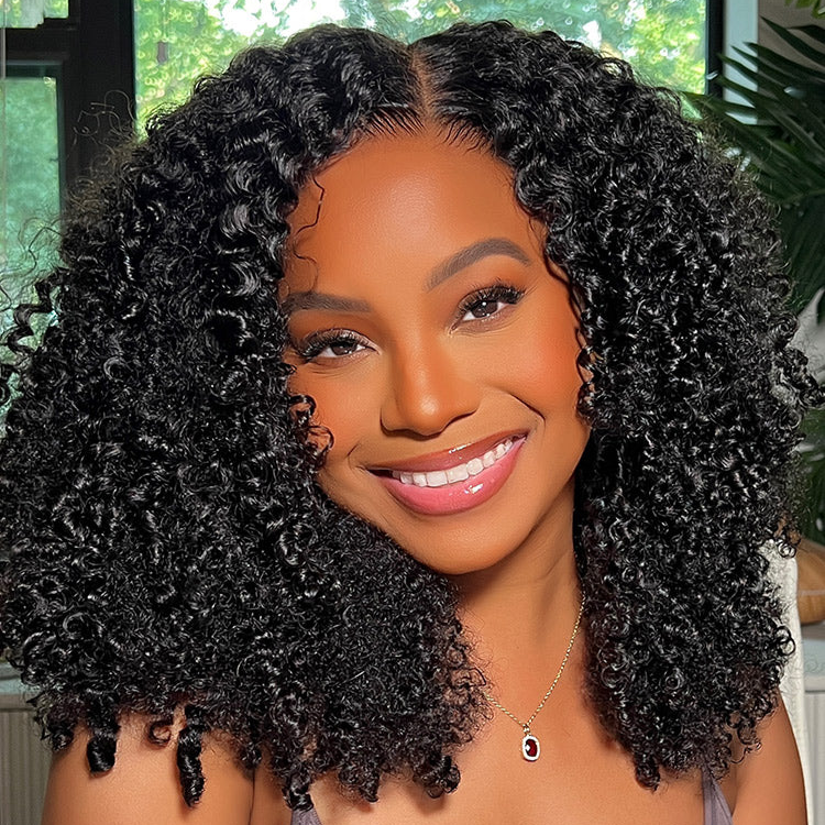 [FREE GIFT+] Afro Kinky Curly 6x4 Pre-Everything & Transparent Lace Wear Go Glueless Wig