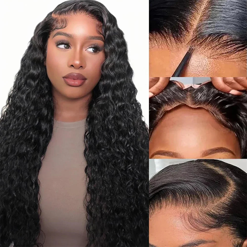 TianaHair Deep Wave 6x4 Wear Go Glueless Transparent/HD Lace Wig With Pre Bleached Tiny Knots.