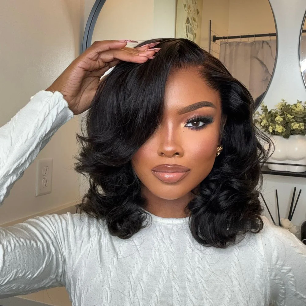 Afro Kinky Curly 6x4 Pre-Everything &amp; Transparent Lace Wear Go Glueless Perücke 